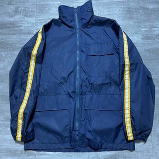 ビンテージ Champion チャンピオン ナイロンジャケット ネイビー L