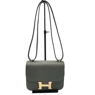 エルメス(Hermes)の　エルメス HERMES コンスタンス３ミニ ヴェルソ Ｂ刻 グリメイヤー・ニューホワイト／GD金具 エヴァーカラー レディース ショルダーバッグ(ショルダーバッグ)