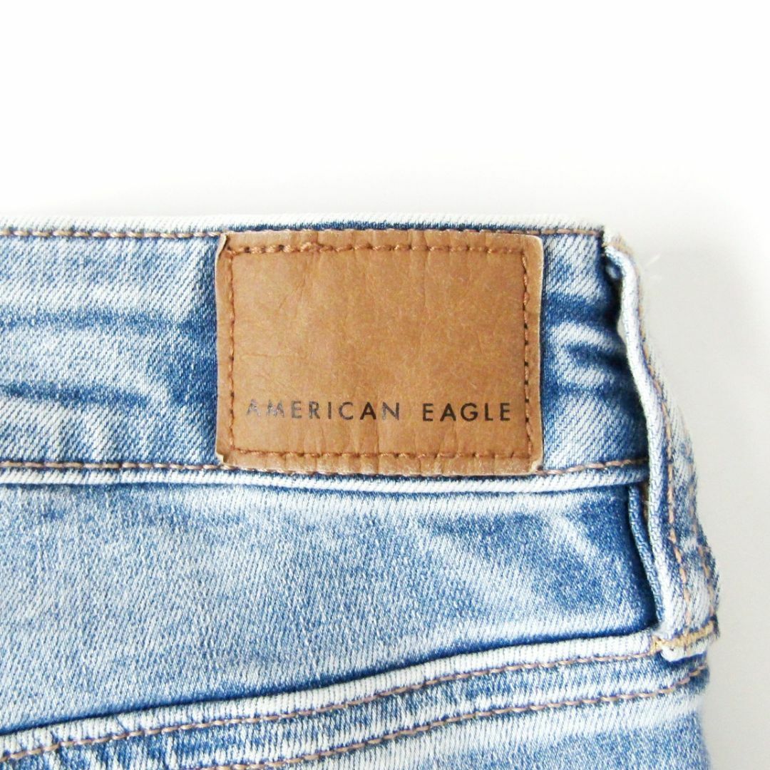 American Eagle(アメリカンイーグル)のアメリカンイーグル▼ジェギング▼クラッシュ加工▼US6SHORT▼W約76cm レディースのパンツ(デニム/ジーンズ)の商品写真