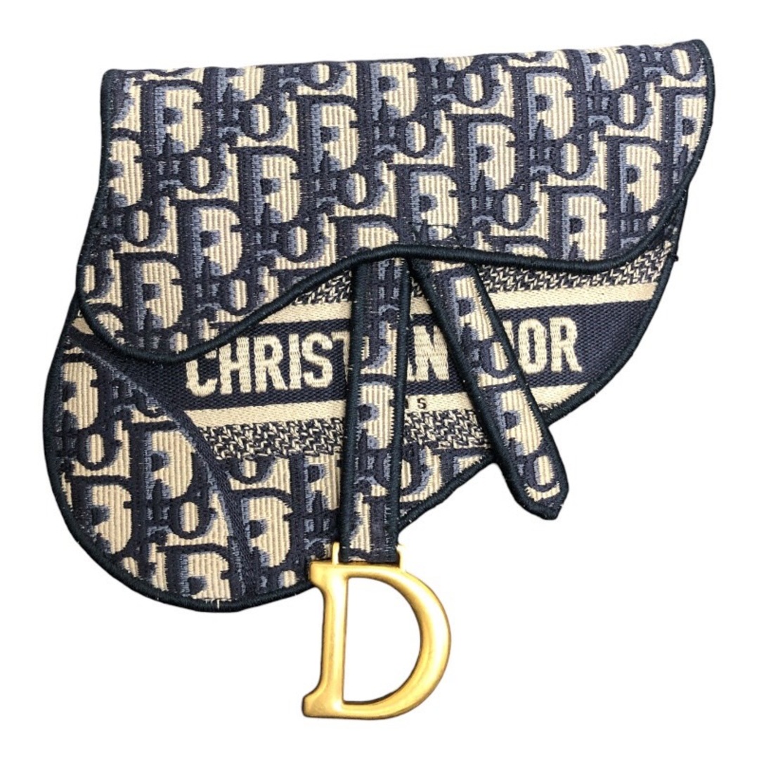 Christian Dior(クリスチャンディオール)の　クリスチャン・ディオール Christian Dior サドルフラットベルトポーチ S5632CRIW ネイビー オブリークキャンパス レディース その他バッグ レディースのバッグ(その他)の商品写真