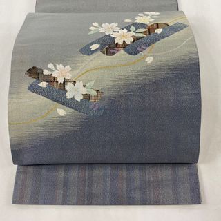 袋帯 美品 秀品 お太鼓柄 正絹 【中古】(帯)