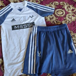 アディダス(adidas)のadidas×MESSi☆トレーニングTシャツ＆ハーフパンツセット　140(その他)