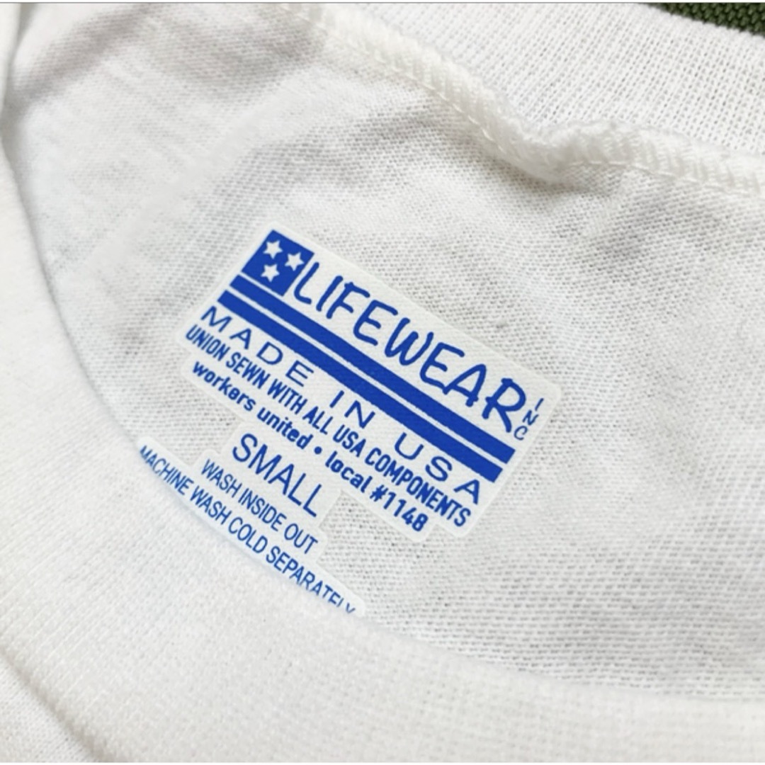 ライフウェア　白t   LIFEWEAR   M   made in USA メンズのトップス(Tシャツ/カットソー(半袖/袖なし))の商品写真