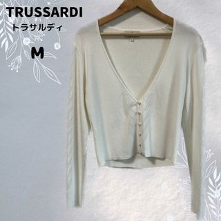 Trussardi - 美品★TRUSSARDI トラサルディ カーディガン 日本製 長袖 Mサイズ