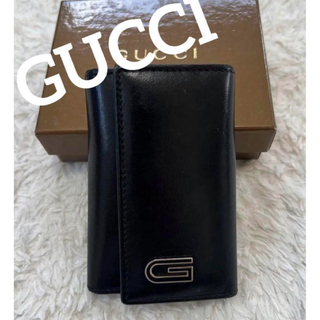 グッチ(Gucci)のGUCCI  グッチ　 キーケース　 5連キーケース ブラック　黒(キーケース)
