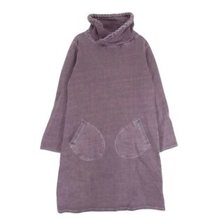 グッドオン Good On ROLL NECK SWEAT ONE PIECE  ロールネック スウェット ワンピース 茶系 パープル系 S【中古】(その他)