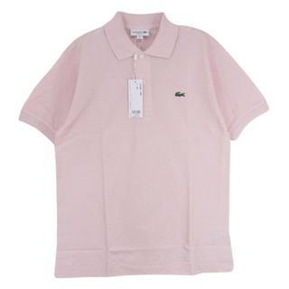 ラコステ(LACOSTE)のLACOSTE ラコステ ロゴ 半袖 ポロシャツ ピンク系 3【新古品】【未使用】【中古】(ポロシャツ)