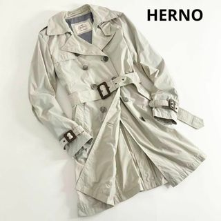 HERNO - ヘルノ　レインメーカー　トレンチコート　ベルト付き　グレージュ　44サイズ