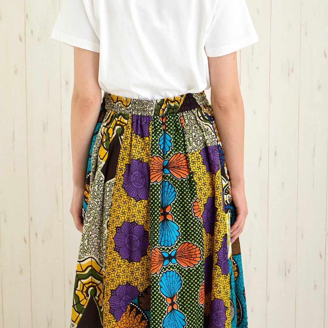 アフリカンプレーン スカート レディースのスカート(ロングスカート)の商品写真