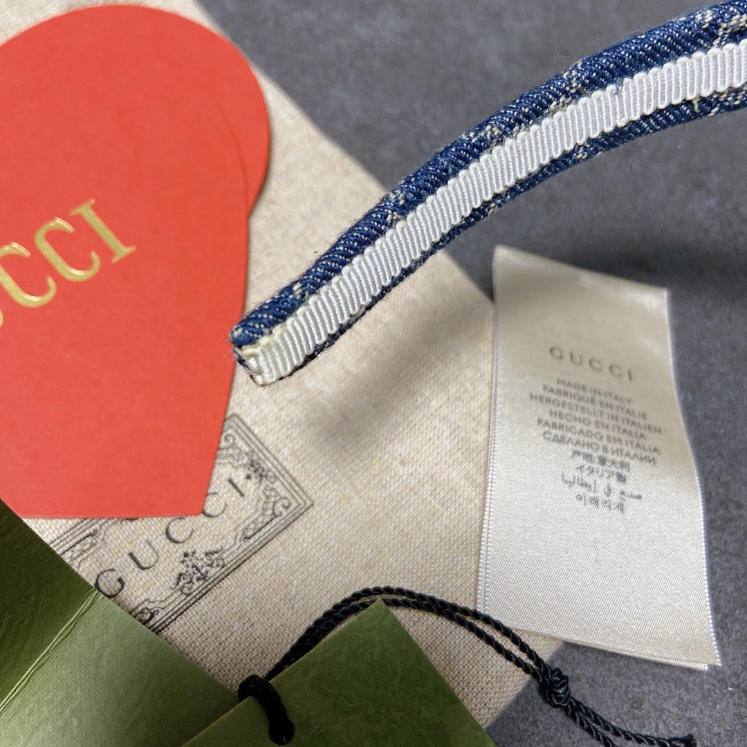 Gucci(グッチ)のGUCCI デニム カチューシャ レディースのヘアアクセサリー(カチューシャ)の商品写真