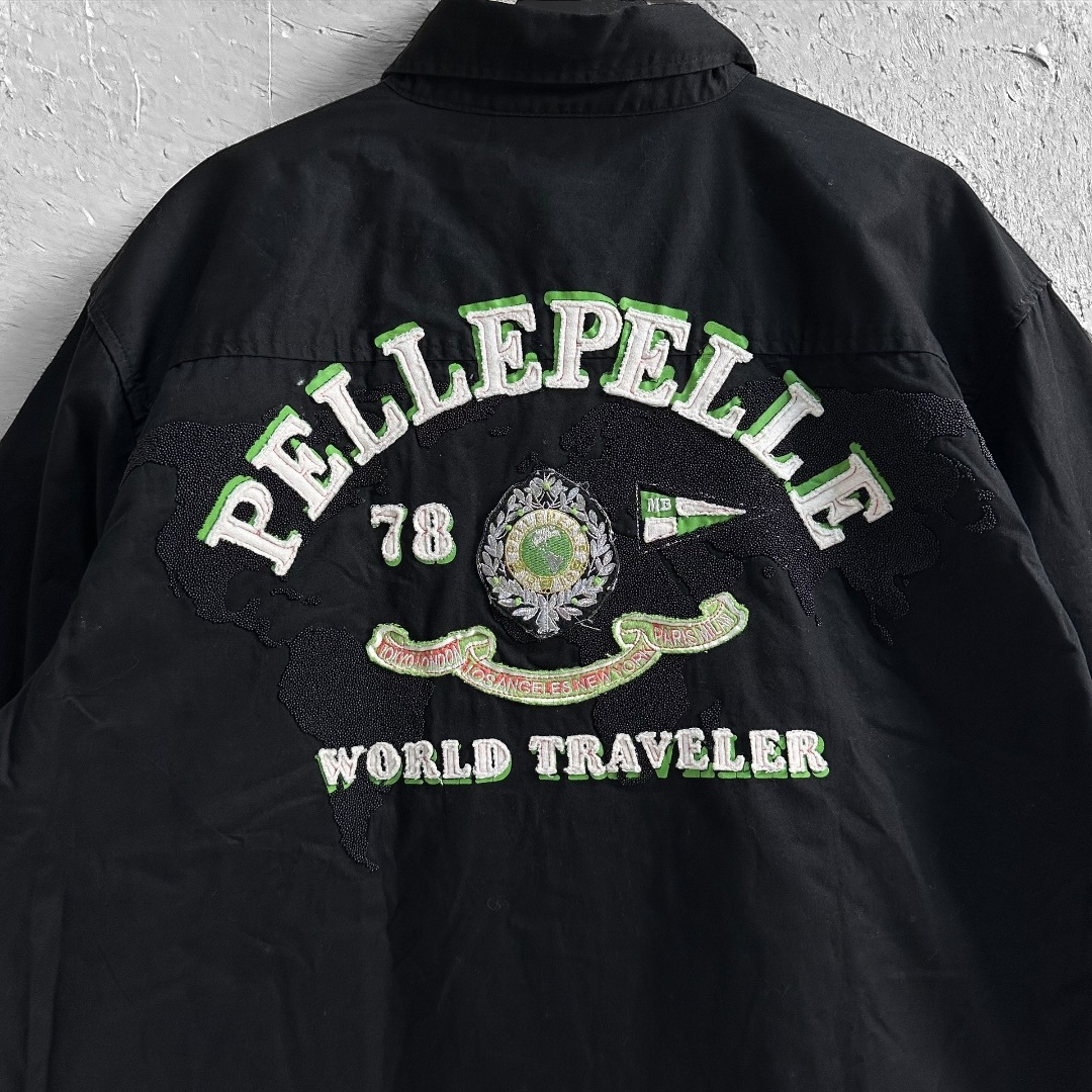PELLE PELLE(ペレペレ)のレア物【pelle pelle】VINTAGE ワッペン B系 HIPHOP メンズのトップス(シャツ)の商品写真