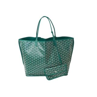 ゴヤール(GOYARD)の極美品 GOYARD ゴヤール アンジュGM トートバッグ ANJOUSGMLCG09TY09P PVCコーティングキャンバス グリーン 中古 62111(トートバッグ)