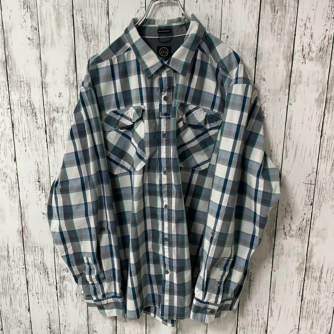 WRANGLER USA古着 ビックサイズ 長袖チェックシャツ 2XL メンズ メンズのトップス(シャツ)の商品写真