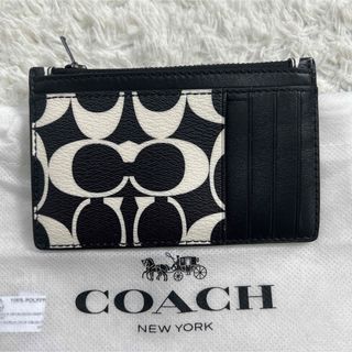 コーチ(COACH)の未使用品！COACH  コーチ シグネチャー柄 フラグメントケース PVC(パスケース/IDカードホルダー)