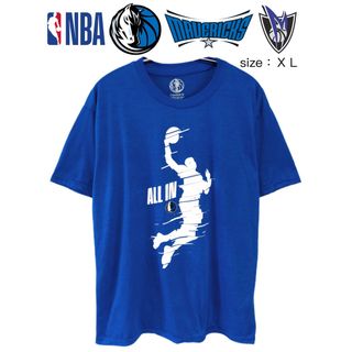 NBA　ダラス・マーベリックス　Tシャツ　XL　青　USA古着(Tシャツ/カットソー(半袖/袖なし))