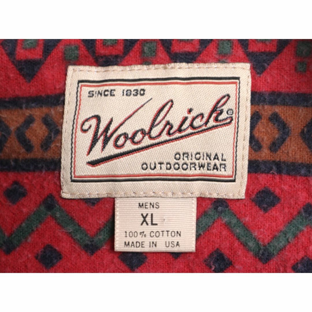 WOOLRICH - 90s USA製 ウールリッチ ネイティブ 総柄 ボタン WOOLRICH - 90s USA製 ウールリッチ ネイティブ 総柄 ボタン