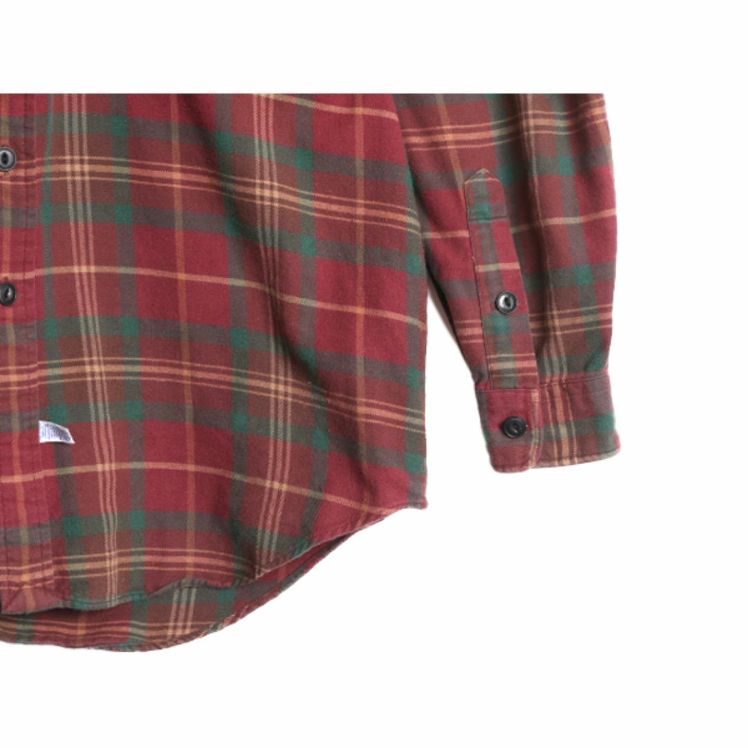 Ralph Lauren(ラルフローレン)の90s ポロ ラルフローレン チェック フランネル シャツ メンズ L / 古着 90年代 オールド ネルシャツ マルチカラー ポニー無し ポケット付き メンズのトップス(シャツ)の商品写真