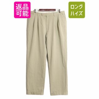 ブルックスブラザース(Brooks Brothers)のブルックスブラザーズ コットン チノ パンツ メンズ 36 34 / Brooks Brothers ツータック スラックス ストレート チノパン 裾ダブル カーキ(チノパン)