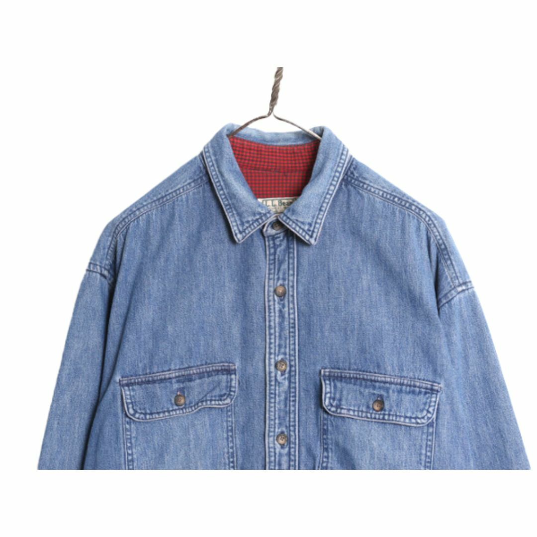 古着人気アイテム - L.L.Bean 80s シャツ デニム 長袖 エルエルビーン USA製 男性用