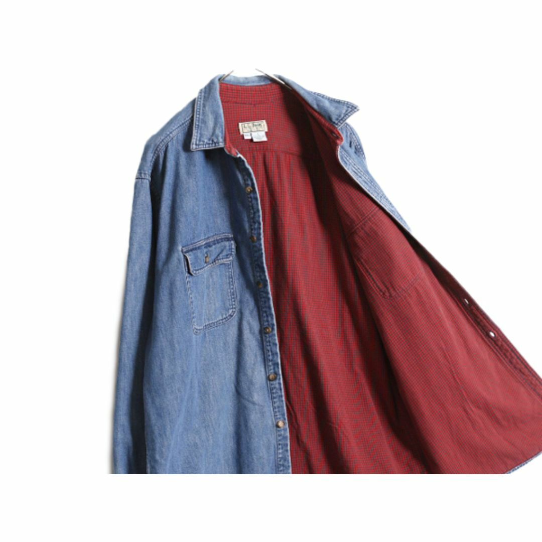 L.L.Bean - 80s USA製 エルエルビーン 長袖 デニム シャツ L.L.Bean - 80s USA製 エルエルビーン 長袖 デニム シャツ