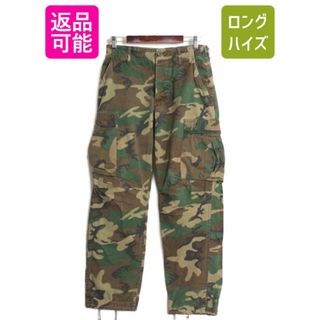 70s US ARMY 米軍実物 ジャングルファティーグ カーゴ パンツ SMALL REGULAR / 70年代 ヴィンテージ ERDL グリーンリーフ カモ 迷彩 米軍(戦闘服)