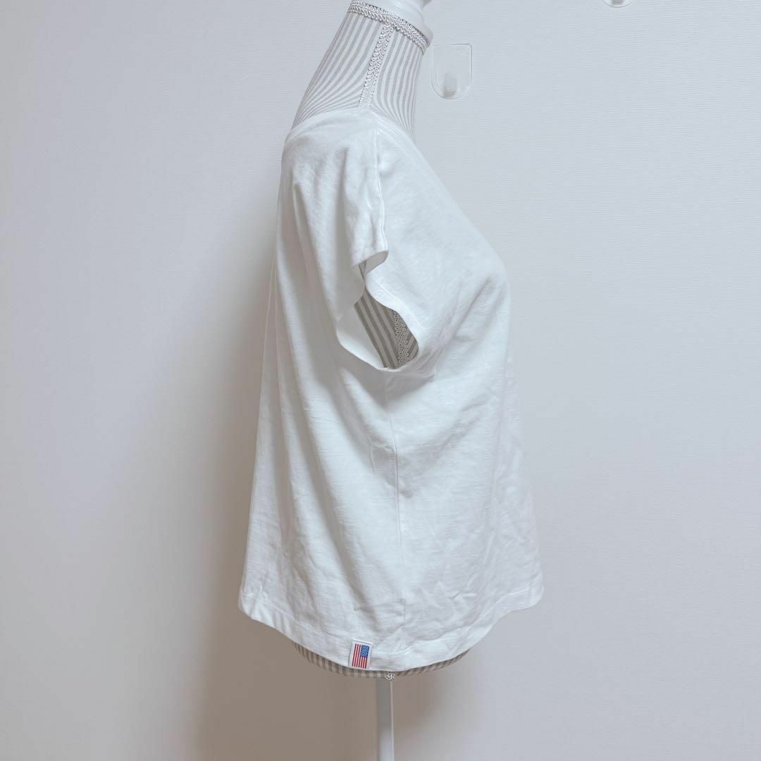 Ciaopanic(チャオパニック)のチャオパニック　白Tシャツ　シンプル【F】丸襟・Vネック　着回し　ベーシック レディースのトップス(Tシャツ(半袖/袖なし))の商品写真