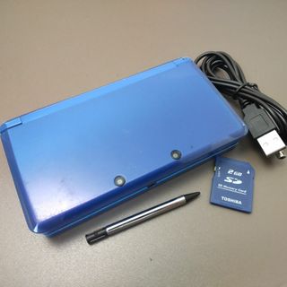 ニンテンドー3DS(ニンテンドー3DS)の安心の整備済み！◆任天堂3DS 中古本体◆コバルトブルー◆13(携帯用ゲーム機本体)