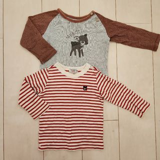 ミキハウス(mikihouse)のキッズロンティ　二枚セット(Ｔシャツ)