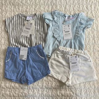 ザラキッズ(ZARA KIDS)の【タグ付き新品未使用】ZARA（一部H&M）夏服 まとめ売り(Ｔシャツ)