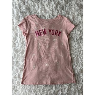 ギャップキッズ(GAP Kids)のGAP  ストレッチTシャツ　モーヴピンク(Tシャツ/カットソー)