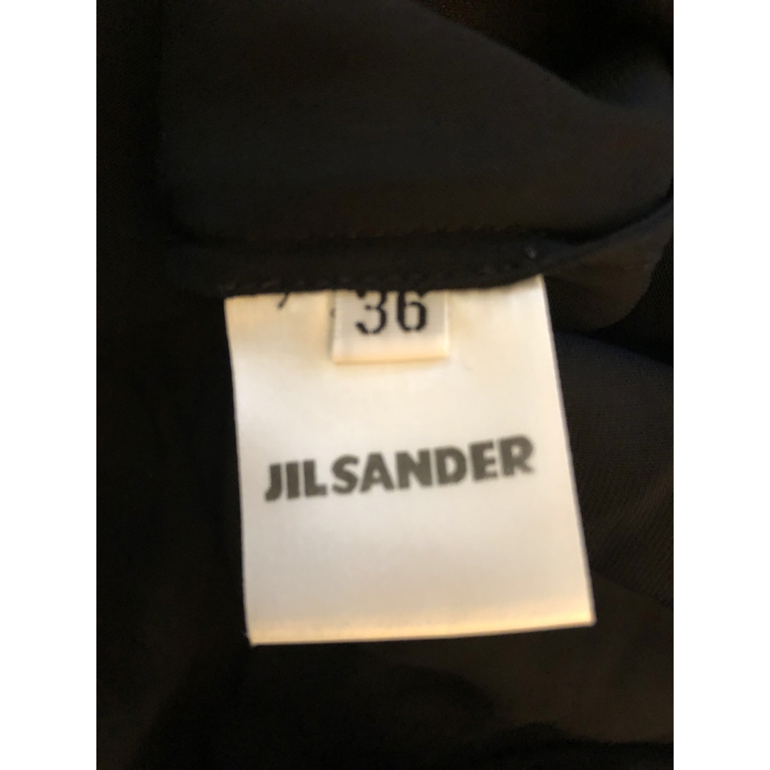 Jil Sander(ジルサンダー)のジルサンダー　七分袖　シャツワンピース　ロング　ドレス レディースのワンピース(ロングワンピース/マキシワンピース)の商品写真