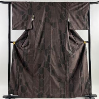 大島紬 身丈162cm 裄丈63.5cm 正絹 逸品 【中古】(着物)