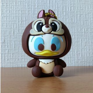 ディズニー(Disney)のディズニー　着ぐるみ ラバーマスコット  キーホルダー  ドナルド   中古(キャラクターグッズ)