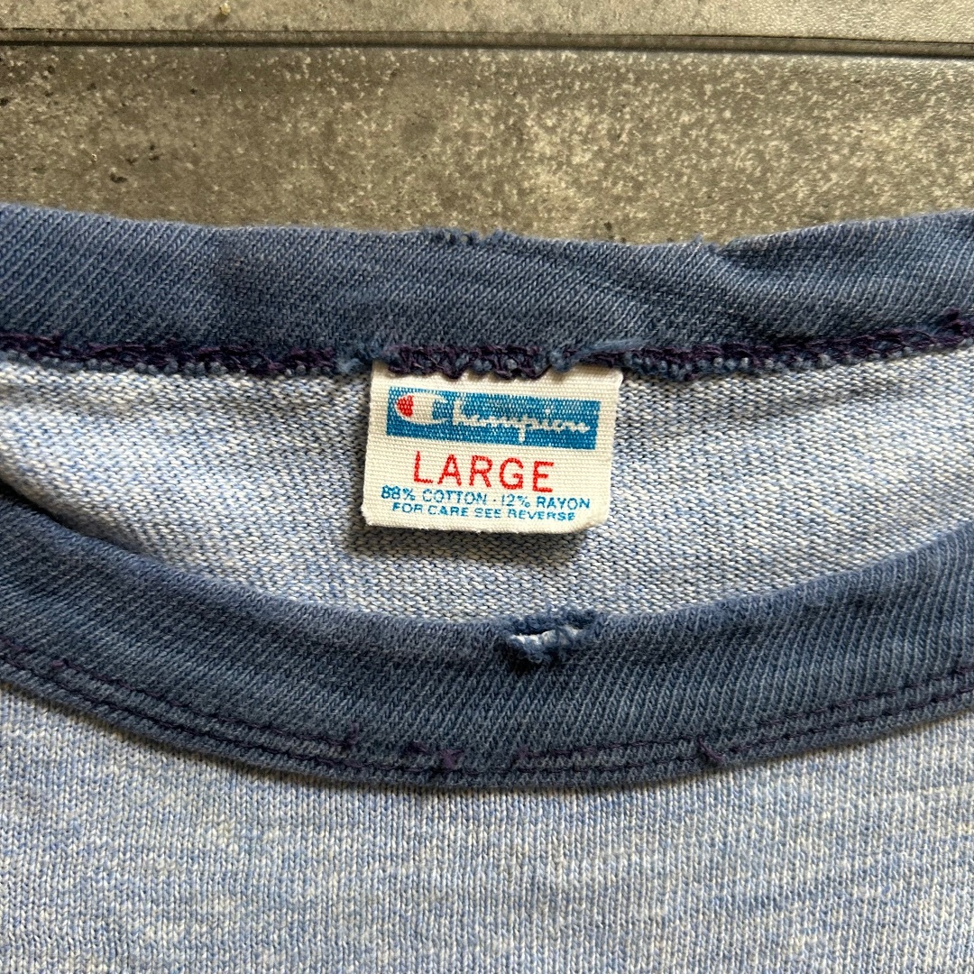 Champion - 70s チャンピオン リンガーtシャツ USA製 L 霜降り