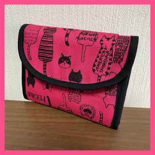 ピンクねこ❤️中財布❤️財布❤️折り財布❤️お札入れ❤️ハンドメイド❤️家計管理(財布)