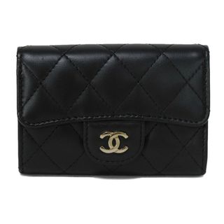 シャネル(CHANEL)のCHANEL シャネル クラシック キーホルダー ココマーク CCマーク ブラック ボルドー シャンパンゴールド 24番台 スナップボタン 4連 マトラッセ ラムスキン キーケース A84028(キーケース)