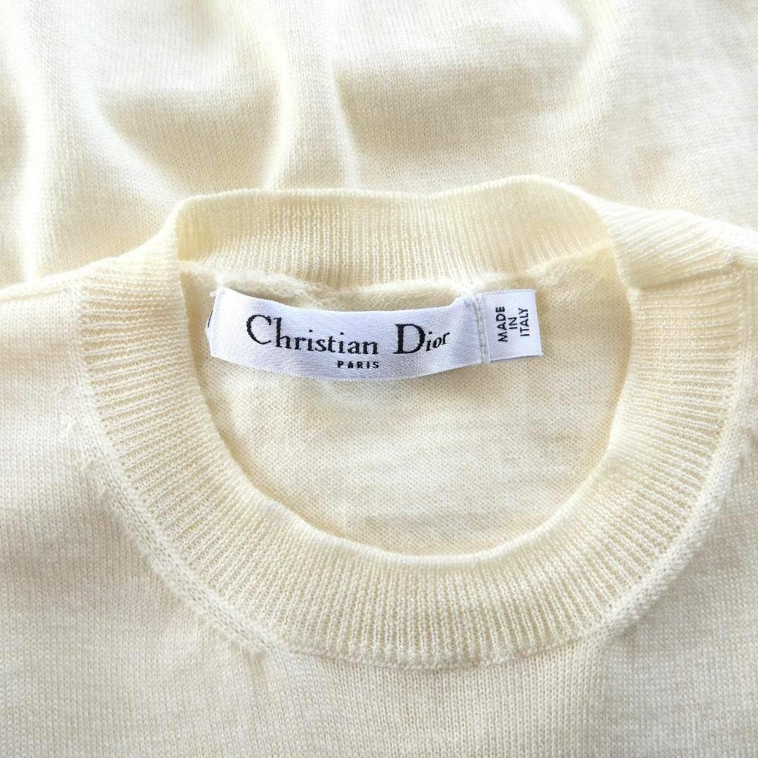 Christian Dior(クリスチャンディオール)の美品 Christian Dior スパンコール ノースリーブ ニット セーター レディースのトップス(ニット/セーター)の商品写真