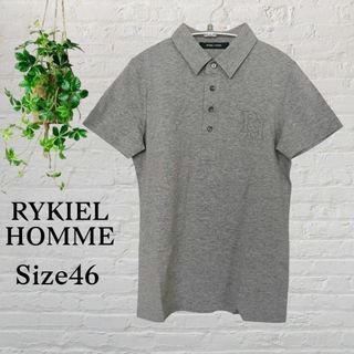 ソニアリキエル(SONIA RYKIEL)のRYKIEL HOMME リキエル オム 　半袖ポロシャツ　サイズ46(ポロシャツ)