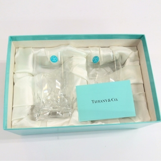 ティファニー(Tiffany & Co.)のティファニー ロックグラス ペアグラス TIFFANY　リーフカット(グラス/カップ)