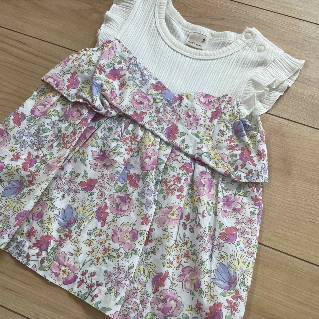 petit main(プティマイン)のトップス　プティマイン キッズ/ベビー/マタニティのキッズ服女の子用(90cm~)(Tシャツ/カットソー)の商品写真