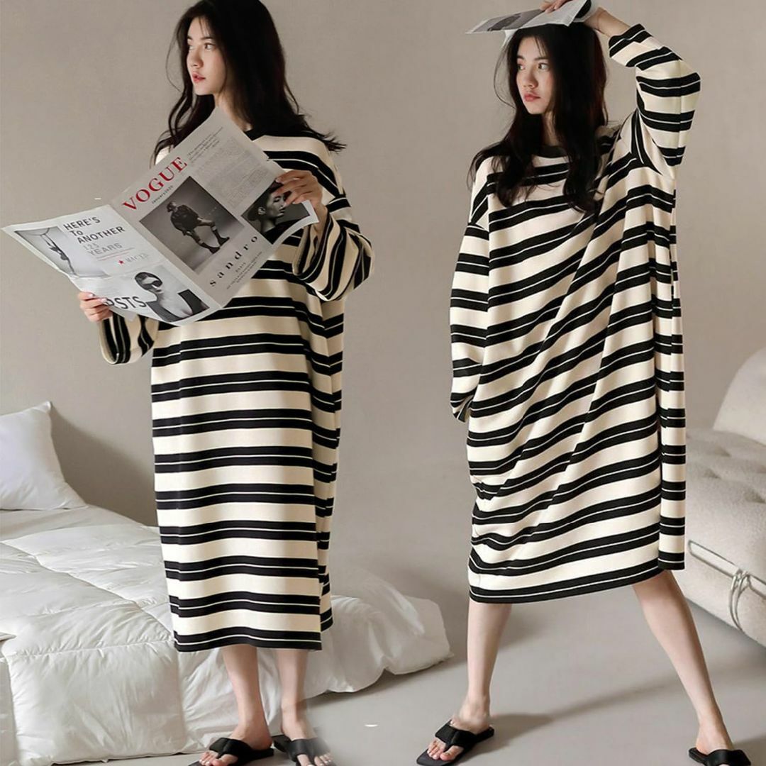 [HOLRAFAN] レディース ルームワンピース パジャマ ワンマイルウェア  レディースのファッション小物(その他)の商品写真