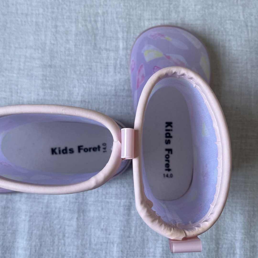 F.O.KIDS(エフオーキッズ)のkidsForet  ほぼ未使用　長靴　14.0 キッズ/ベビー/マタニティのベビー靴/シューズ(~14cm)(長靴/レインシューズ)の商品写真