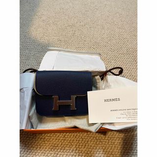 エルメス(Hermes)のHERMES コンスタンススリム　ネイビー　新品(財布)