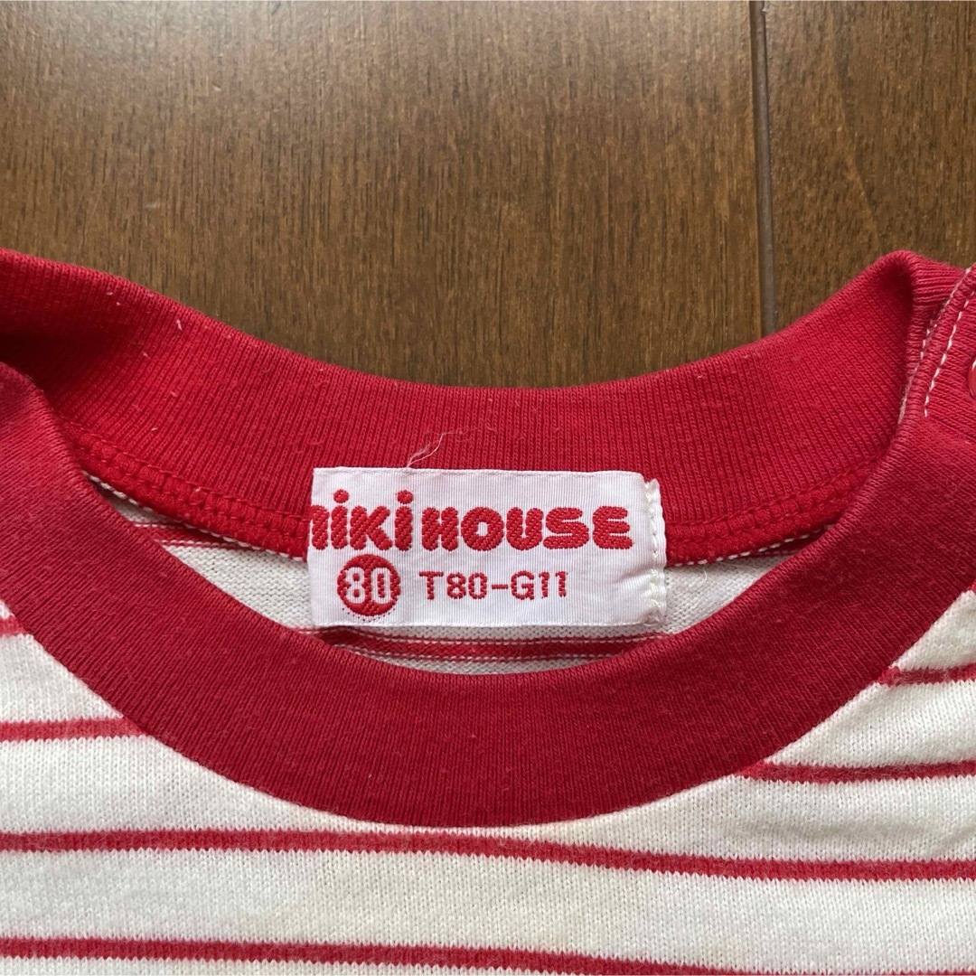 mikihouse(ミキハウス)のミキハウスのTシャツとダブルビーのズボン　80サイズ キッズ/ベビー/マタニティのベビー服(~85cm)(Ｔシャツ)の商品写真