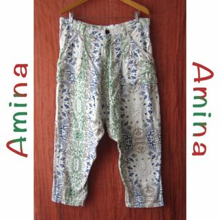 チャイハネ(チャイハネ)の美品　Amina／チャイハネ★　総柄サルエルパンツ　(サルエルパンツ)