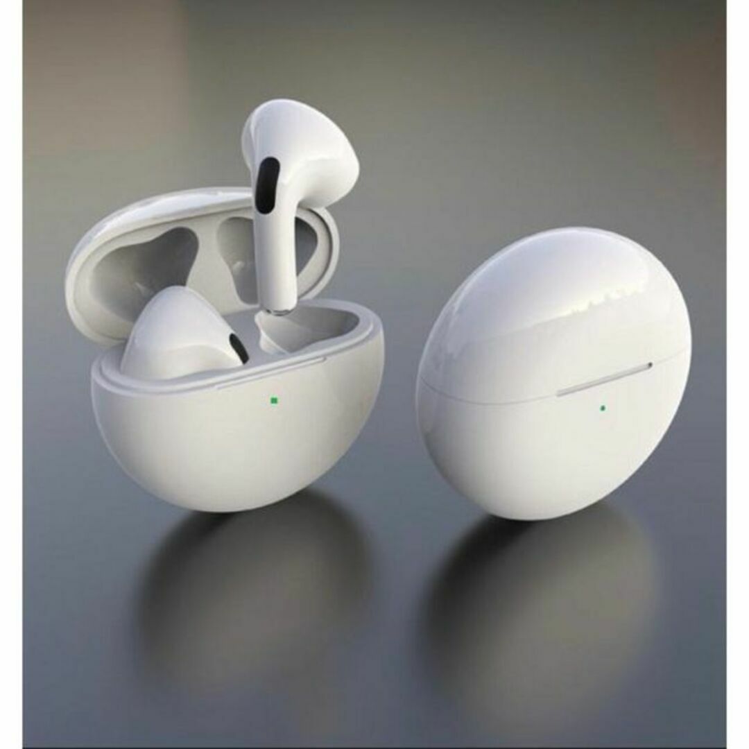 【最新モデル】AirPro6 Bluetoothワイヤレスイヤホン 箱あり スマホ/家電/カメラのオーディオ機器(ヘッドフォン/イヤフォン)の商品写真