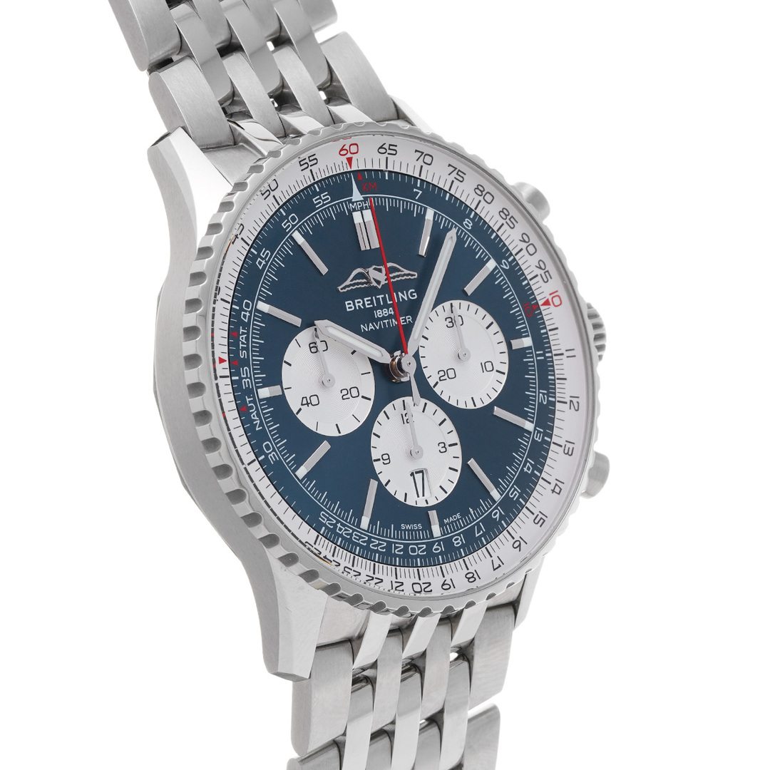 BREITLING(ブライトリング)の中古 ブライトリング BREITLING AB0137211C1A1 ブルー /シルバー メンズ 腕時計 メンズの時計(腕時計(アナログ))の商品写真