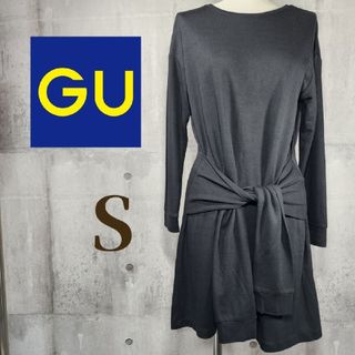 GU - 【GU/ジーユー】ウエストマーク カットソー チュニック ワンピース★Sサイズ