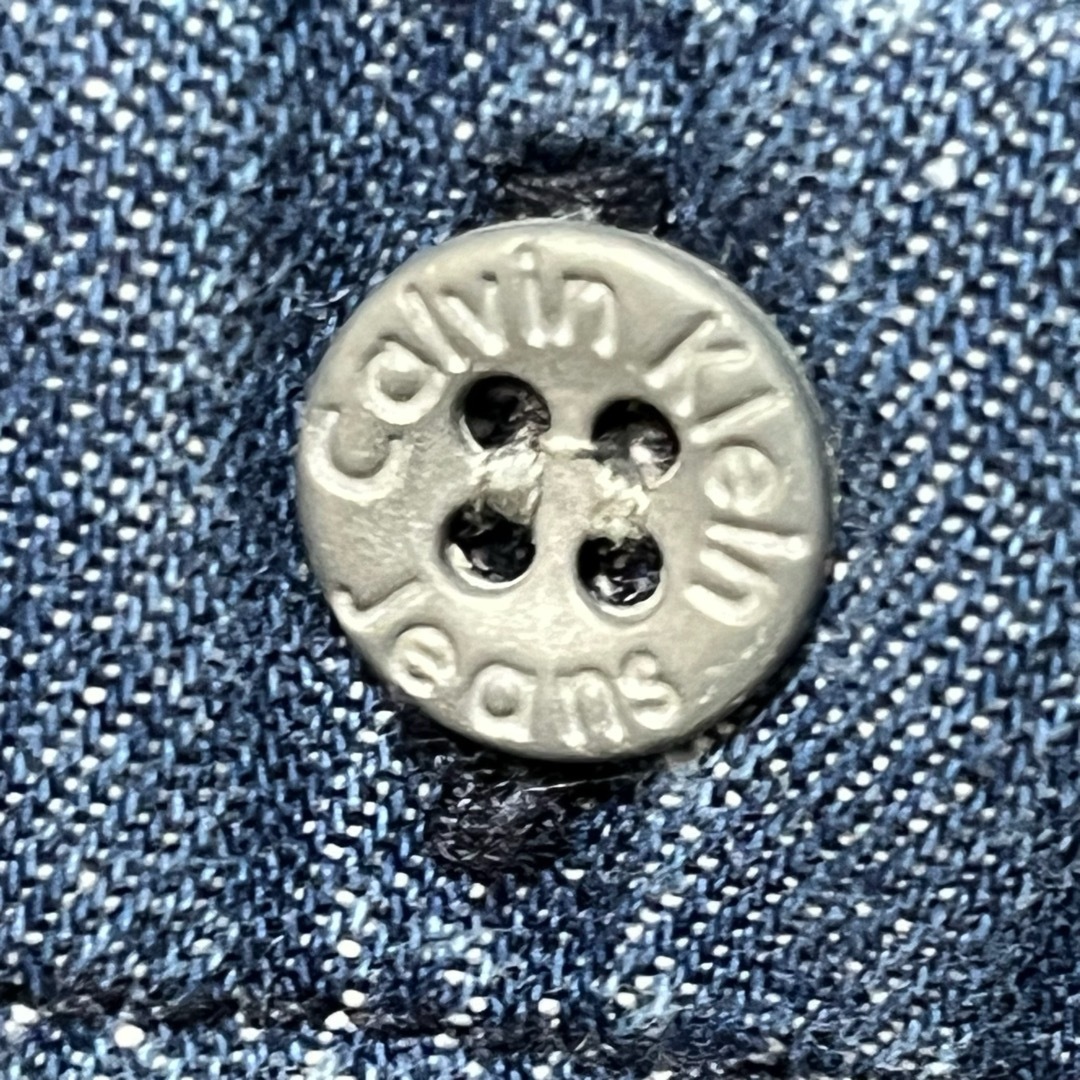 Calvin Klein(カルバンクライン)のCalvin Klein カルバンクライン デニムシャツ 長袖 胸元ロゴ刺繍 L メンズのトップス(シャツ)の商品写真