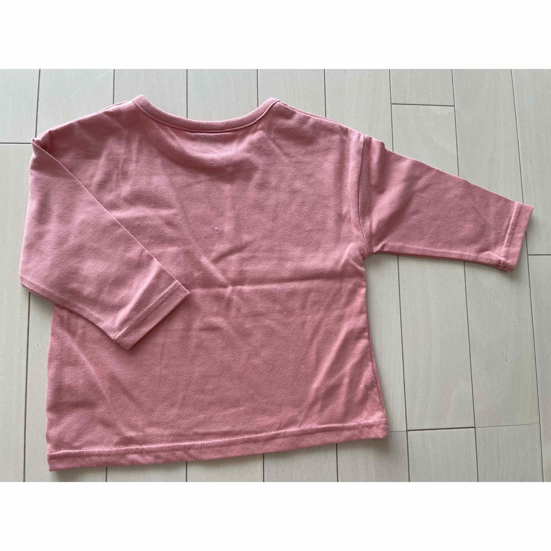 Disney(ディズニー)のDisney ディズニー　ピンク　ロンT 90 キッズ/ベビー/マタニティのキッズ服男の子用(90cm~)(Tシャツ/カットソー)の商品写真